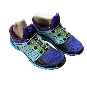 Salomon X-Scream City Trail Shoes Blue Green Purple Men’s 6.5 Women’s 7.5